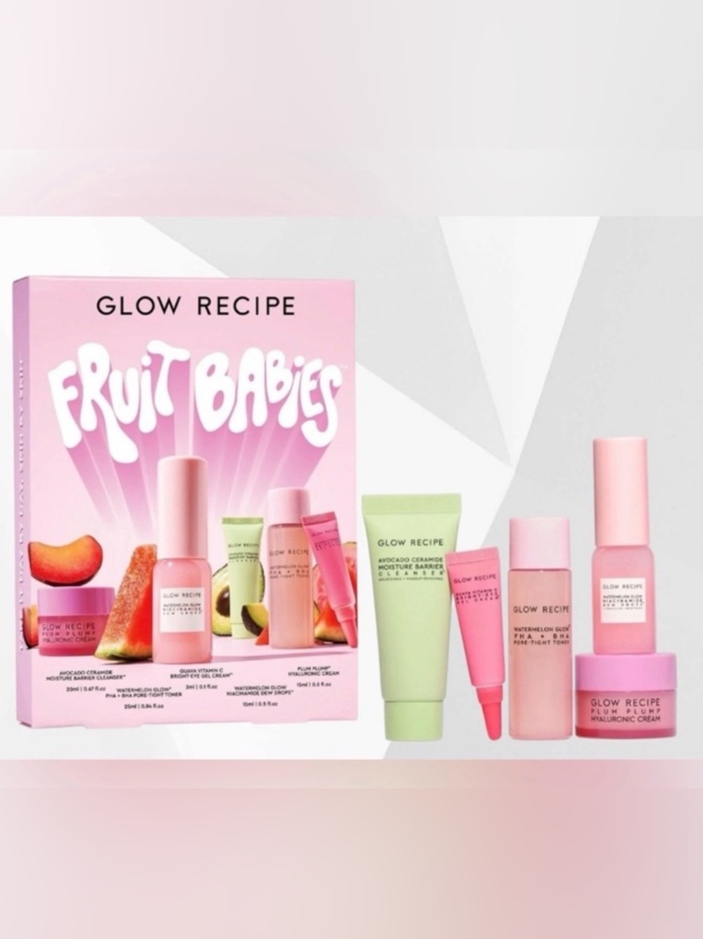 Glow Recipe Fruit Babies Skincare Set - Pink, Green